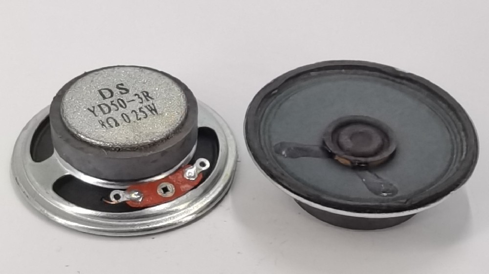 紙盆喇叭 transducer-YD50-3R 50mm 2吋外磁全紙邊 8歐0.25-0.5瓦